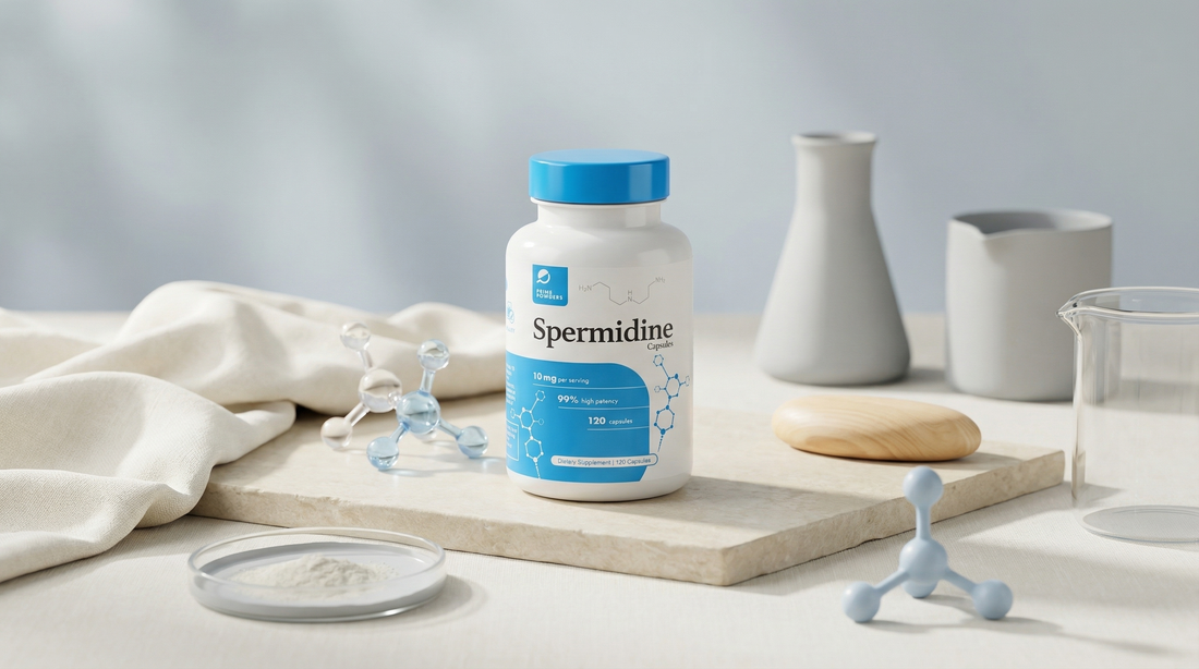 Spermidine Capsules: 99% Pure Autophagy, Metabolism, and DNA Stability Support from Prime Powders
