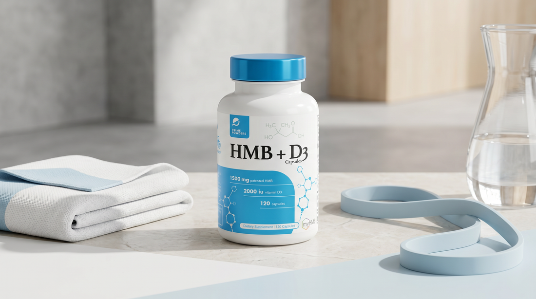 HMB + D3 Capsules for Muscle Preservation, Recovery, Strength Support, and Healthy Aging