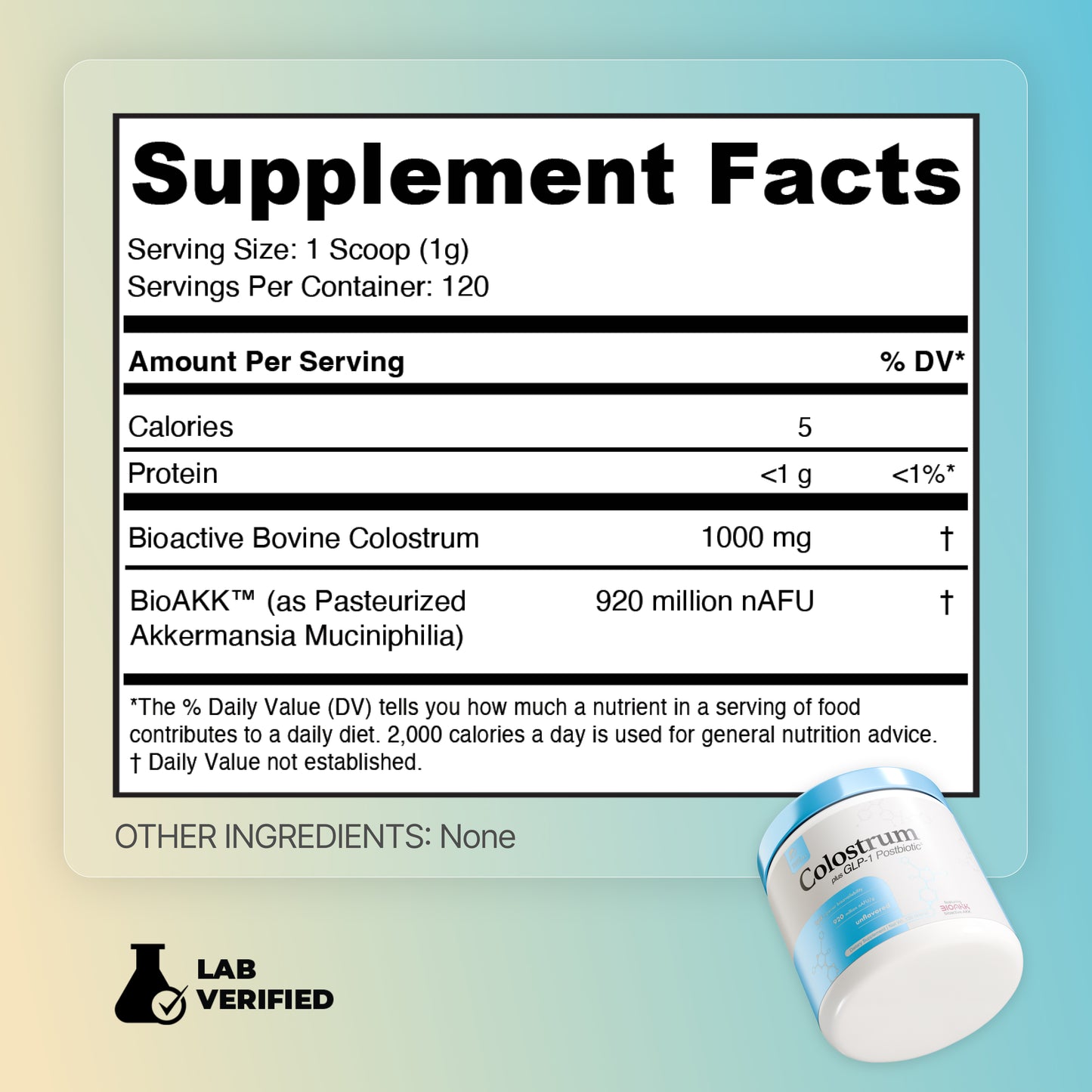 Colostrum + GLP-1 Probiotic